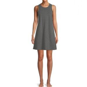 Secret Treasures Charcoal Gray Vneck A-line Tank Chemise
